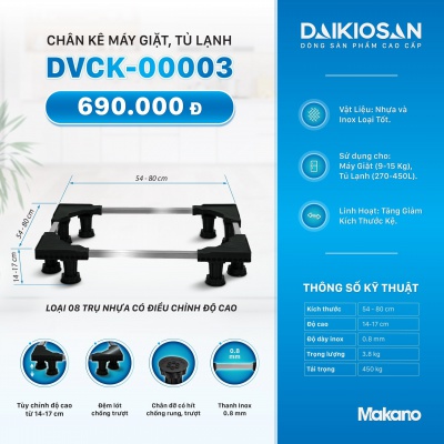 Chân kê máy giặt tủ lạnh Daikiosan DVCK-00003